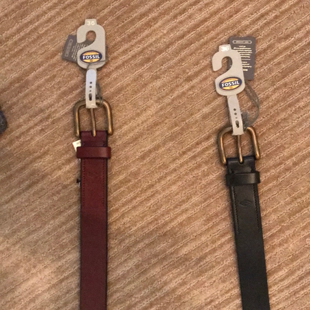 Fossil belts new with tags 2 for 1
